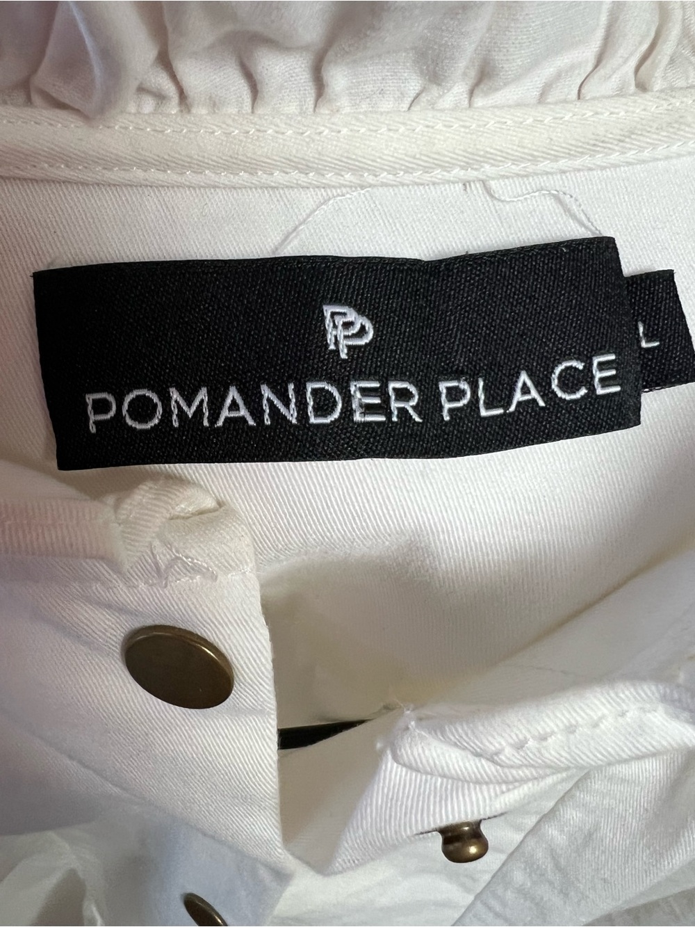 Tuckernuck Pomander Place Claiborne Cotton A-Line Mini Dress Sz L Pockets White - Picture 9 of 11